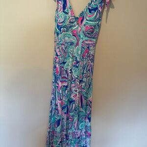 Lilly Pulitzer Colorful Paisley Maxi Dress